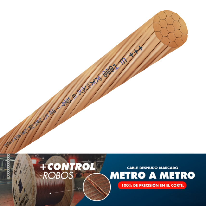 Cable de Cobre Desnudo Suave
